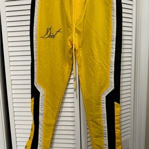 Yellow and Black Men's Joggers